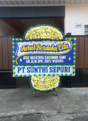 Papan Bunga Duka di Loktabat Utara